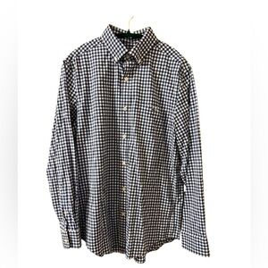 Vineyard Vines Men's Cobalt Blue and White Classic Fit Tucker Shirt Size M